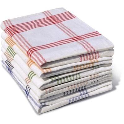 Set van 6 theedoeken - HOME LINGE PASSION - 100% Katoen - 50 x 70 cm - Veelkleurig geruit