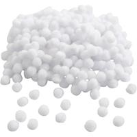 Creativ Company Pom-poms, d 10 mm, wit, 450 stuk/ 1 doos - thumbnail
