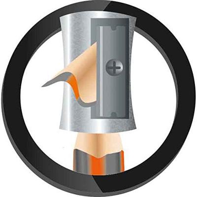 Maped potlood Black'Peps HB, met gum, kartonnen ophangetui met 3 stuks Maped potlood Black'Peps HB, met gum, kartonnen ophangetui met 3 stuks