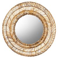 MUST Living Ronde Spiegel 'San Miguel' Abaca, 100cm - thumbnail