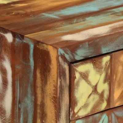 Ladekast 70x35x70 cm massief gerecycled hout meerkleurig