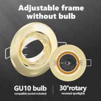 VidaXL Spotje 24 pcs goud 9 x 9 x 2.5 cm metaal - thumbnail