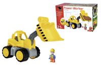 Big power worker midi wiellader shovel met figuur - thumbnail