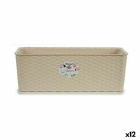 Plantenbak Stefanplast Beige Plastic 17,5 x 16 x 48,5 cm (12 Stuks) - thumbnail
