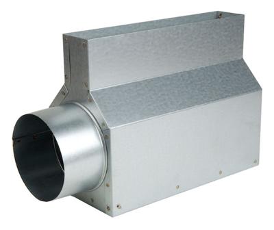 Roosterschoen 305 X 57mm Met Zij-aansluiting Korte Kant Ø 125mm Roosterschoen 305 X 57mm Met Zij-aansluiting Korte Kant Ø 125mm