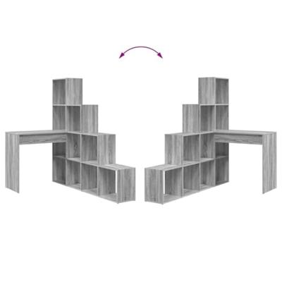 Hoekbureau Grijs sonoma 101,5 x 149,5 x 149,5 cm Bewerkt hout