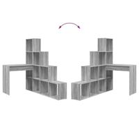 Hoekbureau Grijs sonoma 101,5 x 149,5 x 149,5 cm Bewerkt hout - thumbnail
