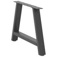 Salontafelpoten 2 st A-vormig 70x(42-43) cm staal antraciet - thumbnail