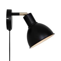 Kleine wandlamp mat zwart met E27 fitting Nordlux Pop - thumbnail