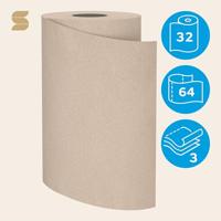 Keukenrol Satino PureSoft 3-laags 4x64 vel naturel 175890 | 8 stuks - thumbnail