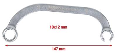 KS Tools 150.2231 Speciale turbosleutel voor VAG, 10 x 12 mm