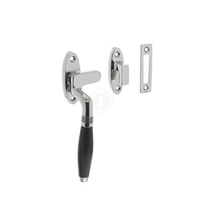 Intersteel Raamsluiting links Ton - chroom/ebbenhout