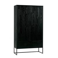 WOOOD Opbergkast 'Silas', kleur Zwart - thumbnail