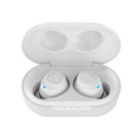 JLab JBuds Air Bluetooth-hoofdtelefoon, draadloze hoofdtelefoon met USB-oplaadetui, IP55 zweetbestendigheid en EQ3 Custom Audio, Bluetooth-koptelefoon met meer dan 24 uur afspeeltijd, wit - thumbnail
