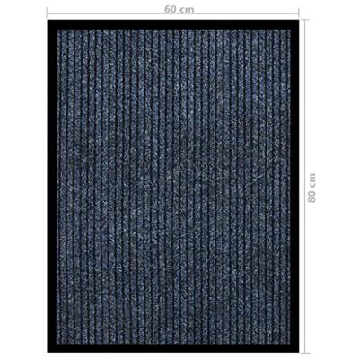 Deurmat 60x80 cm gestreept blauw Deurmat 60x80 cm gestreept blauw