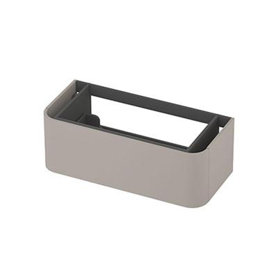 INK - Afgeronde Onderkast Gelakt 1 Lade Softclose Tbv Grepen - 1000x450x350 Mm - Mat Kasjmier Grijs