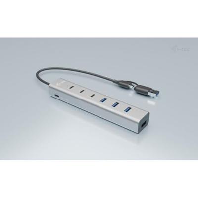 i-tec CAHUBMETAL7 USB-combi-hub Grijs