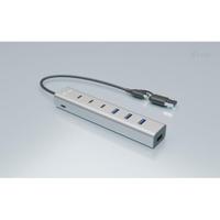 i-tec CAHUBMETAL7 USB-combi-hub Grijs - thumbnail