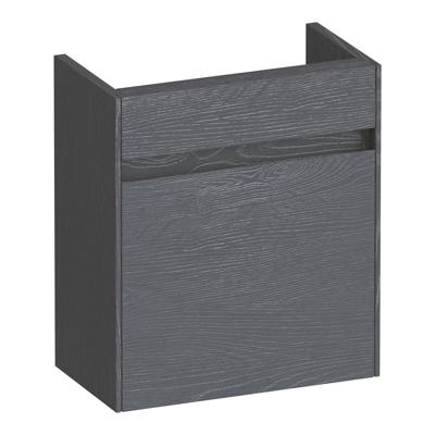 Brauer Inspire Fonteinkast - 40 cm - 1 Deur - Greeploos - Linksdraaiend - Timber Grey