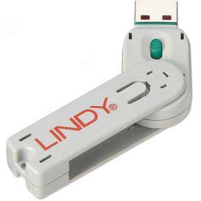 LINDY Schloss / Zutrittskontrolle Sleutel voor USB-A-poort Groen