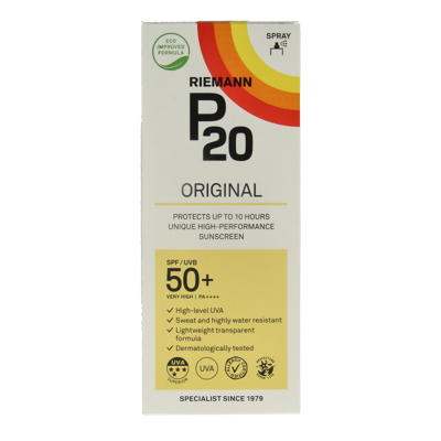 Riemann P20 Zonnebrand Spray SPF50