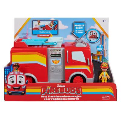 Disney Junior Firebuds Bo en Flash Brandweerwagen + Geluid Disney Junior Firebuds Bo en Flash Brandweerwagen + Geluid