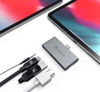 ADAM elements CASA Hub i4 USB-C 3.1 4 port iPad Pro grijs - thumbnail
