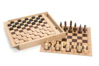 Dammen en schaakdoos - thumbnail