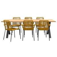 Le Sud tuinset Lunas Lorraine - oker - 7-delig - thumbnail