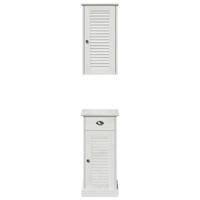 Badkamermeubelset VIGO 2 pcs Bruin en wit 37 x 34 x 80 cm - thumbnail