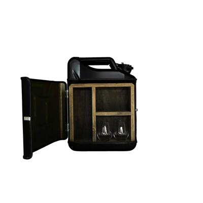 Jerrycan Bar Gin - Zwart - Leuk voor in de mancave - Uniek en Stijlvol - Perfect voor de ginliefhebbers - Exclusief drank