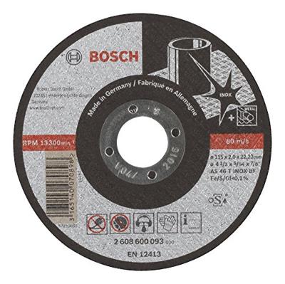 Bosch Accessories 2608600093 2608600093 Doorslijpschijf recht 115 mm 1 stuk(s) Staal Bosch Accessories 2608600093 2608600093 Doorslijpschijf recht 115 mm 1 stuk(s) Staal