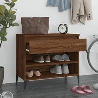 VidaXL Schoenenkast 70x36x60 cm bewerkt hout gerookt eikenkleurig - thumbnail