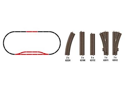 H0 Trix C-rails T62902 Uitbreidingsset 1 stuk(s)
