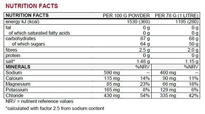 Sponser isotonic sportdrink 1000g aroma: citrus