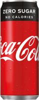 Coca-Cola Zero frisdrank, sleek blik van 33 cl, pak van 24 stuks - thumbnail