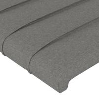 Boxspring met matras stof donkergrijs 140x190 cm - thumbnail