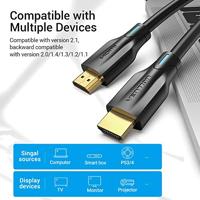 HDMI-Kabel Vention AANBI 3 m Zwart - thumbnail