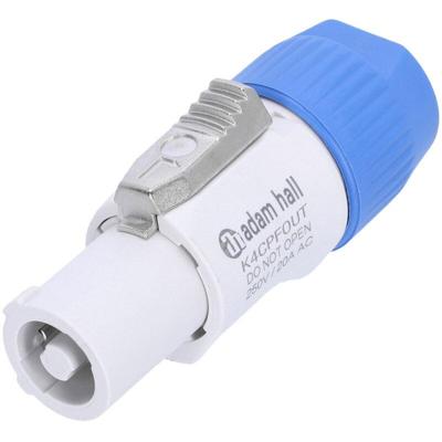 Adam Hall 4 Star CPF OUT powerconnector stekker out wit