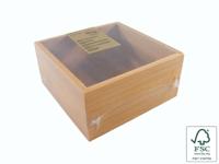 Cookinglife Bestekbak Theelepels - Opbergbox - Multi Organizer - Bamboe 15 x 15 x 7 cm - thumbnail