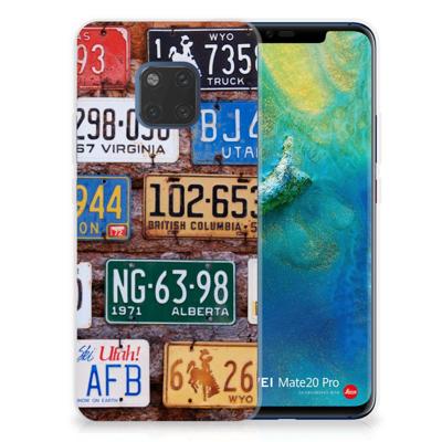 Huawei Mate 20 Pro | Siliconen hoesje | met foto Kentekenplaten