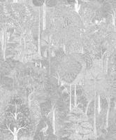 Marburg Heritage Behang ton sur ton met bomen en vogels - 47653 - thumbnail