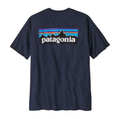Patagonia P-6 Logo Responsibili-Tee T-shirt Heren New Navy L Patagonia P-6 Logo Responsibili-Tee T-shirt Heren New Navy L