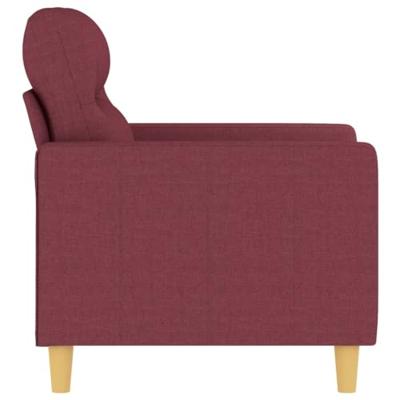 Fauteuil 60 cm stof wijnrood