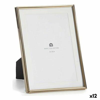 Fotolijsten Gift Decor Gouden Kristal Staal (12 Stuks)