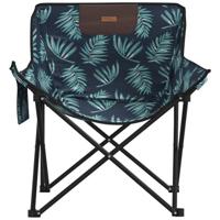 Campingstoelen 2 st met vakje inklapbaar bladprint - thumbnail