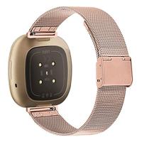 Fitbit Versa 3/4 & Sense 1/2 - Milanese bandje met klemsluiting - Champagne goud - thumbnail