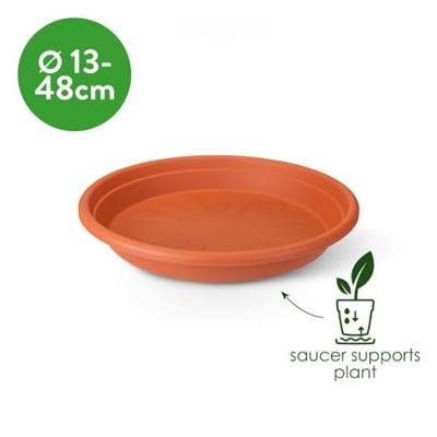 Elho universele schotel rond 15 cm antraciet