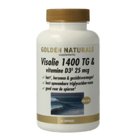 Golden Naturals Visolie 1400 TG vitamine D3 60 Softgels - thumbnail