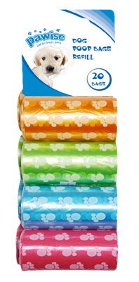 Pawise Refill Poop Bag 8-pack